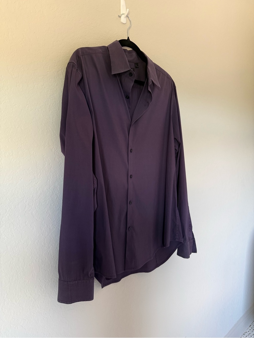 Theory Men's Button-Down Shirt - Deep Purple